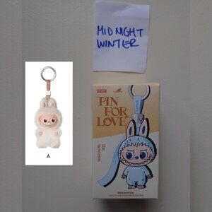 NEW Sealed Pin For Love "A" Labubu Plush Pendant from Pop Mart